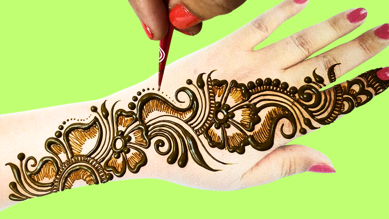 21 लेटेस्ट और ट्रेंडिंग मेहंदी डिजाइन फोटो के साथ - Navratri Ke Liye Latest  Mehndi Designs in Hindi