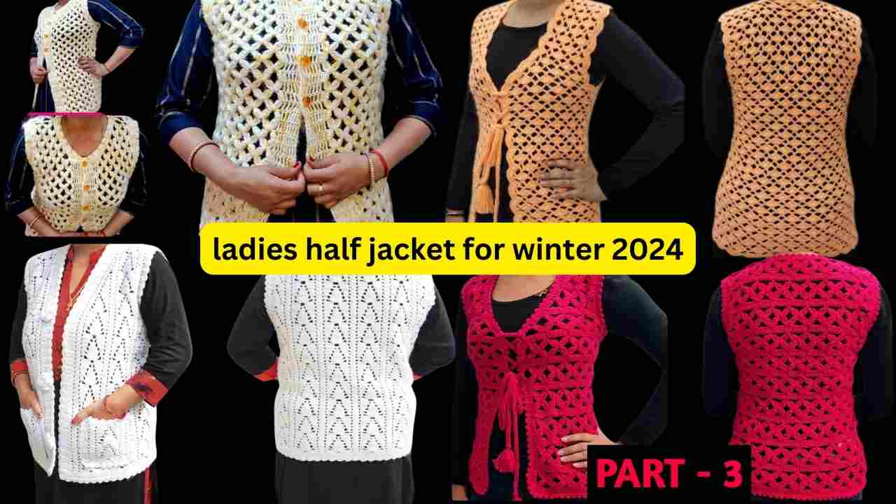 ladies half jacket for winter 2024