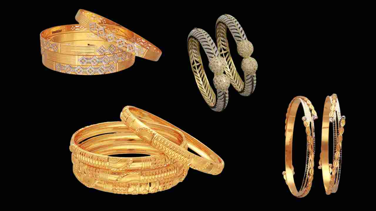 girls' gold bangles designs 2024